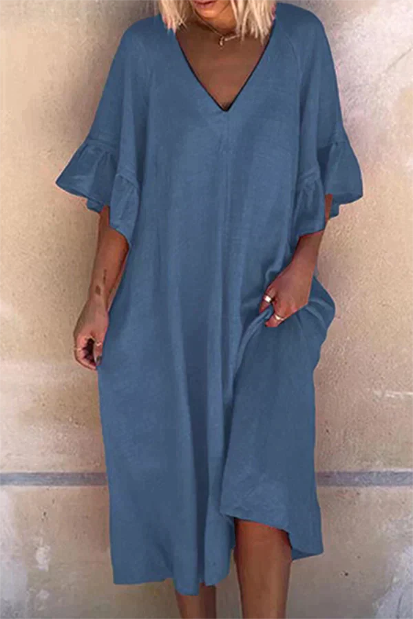 Romina™ | Komfortabel Kjole Med Flæser