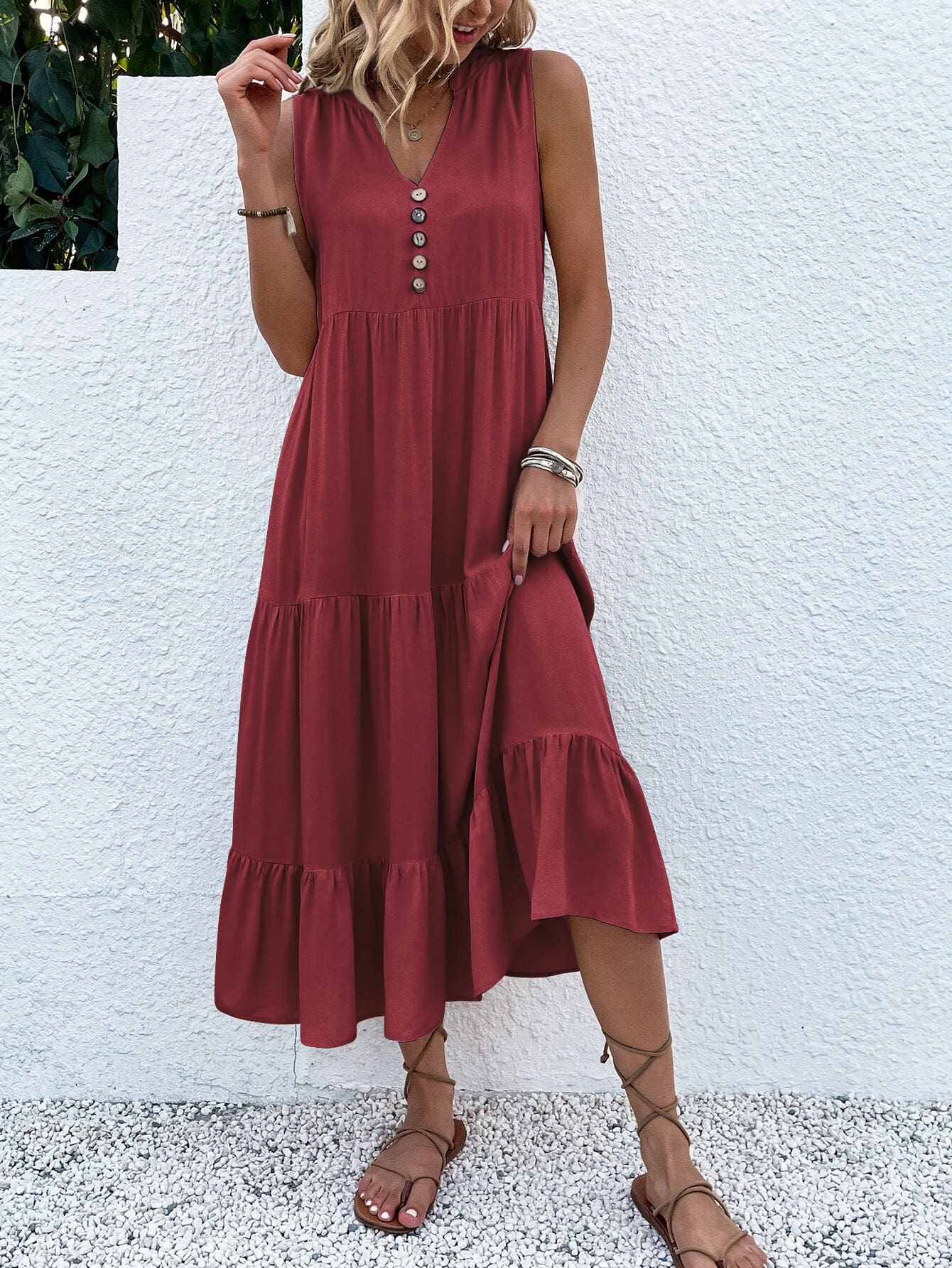 BelleBloom™ - Morgenkåbe med knapper