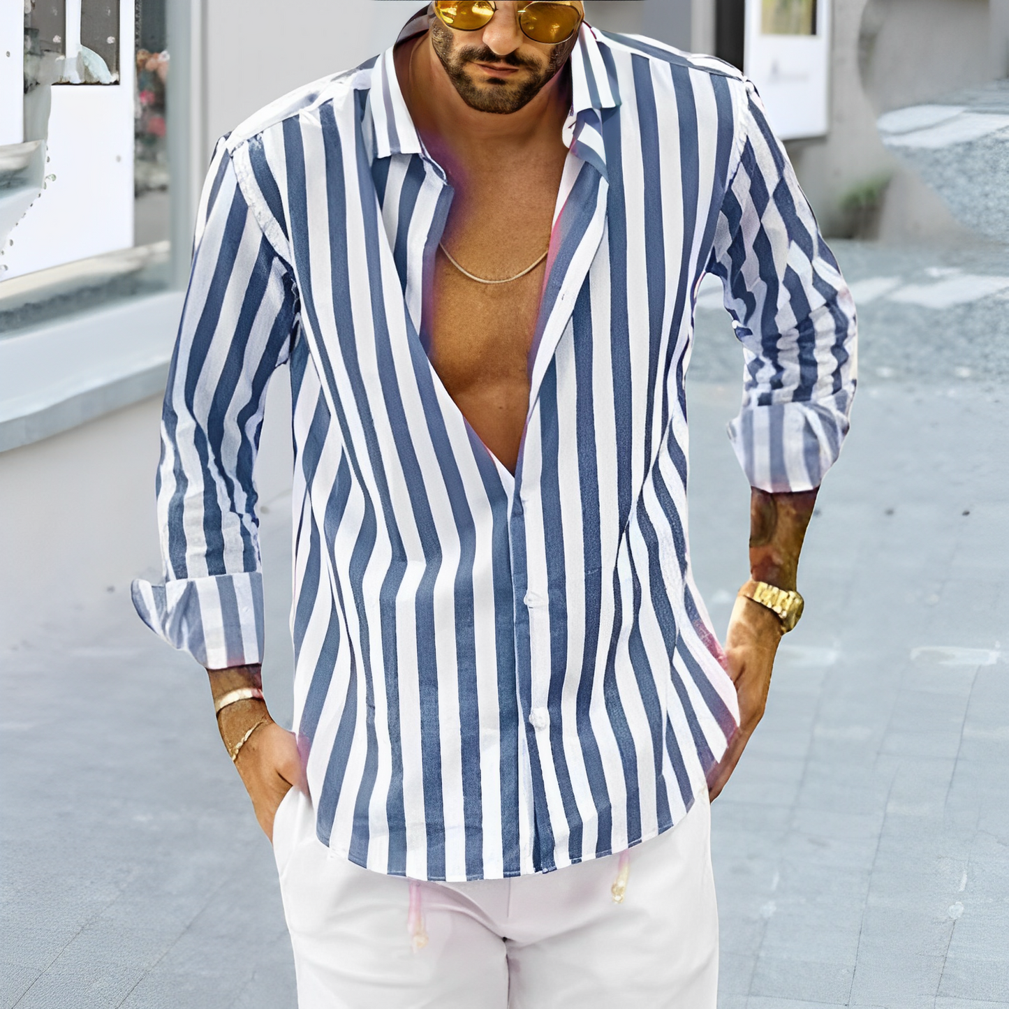 Matteo™ | Long-sleeved shirt for men