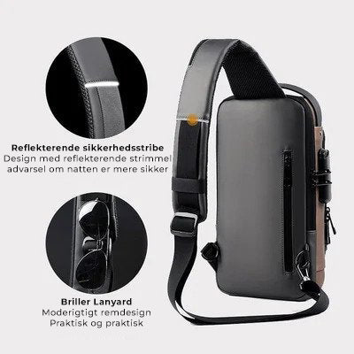 Sling Fashion™ - Smart Anti-Tyveri Crossbody Sling Bag
