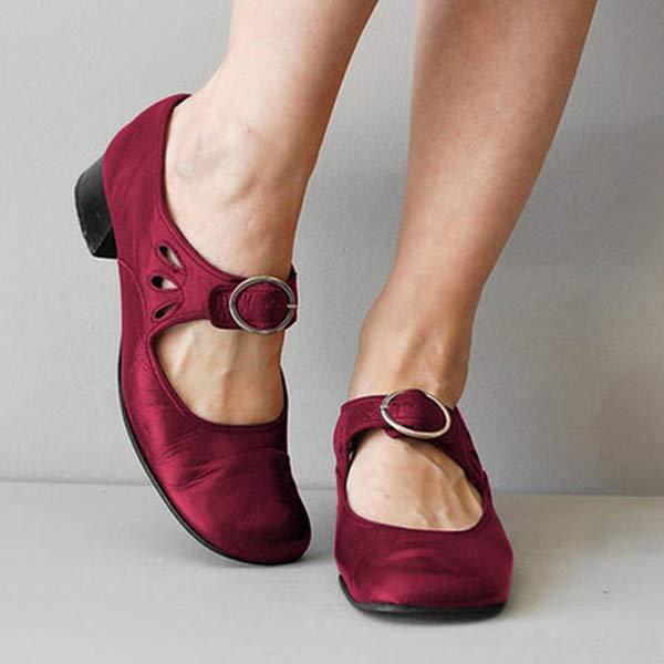 Bianca™ | Sandaler med kiler og spænde i læder