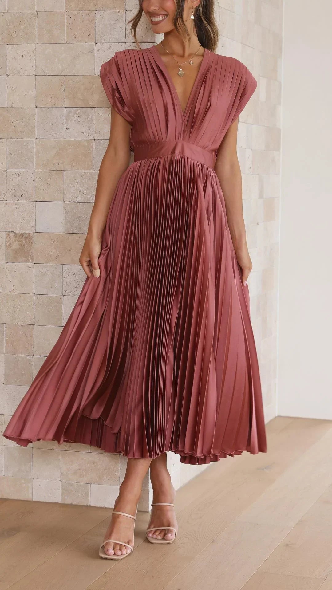 Marcela™ | Elegant dress with V-neck 